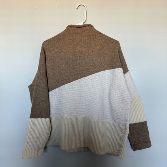 French Connection Brown and Cream Sweater - Picture 5 of 5